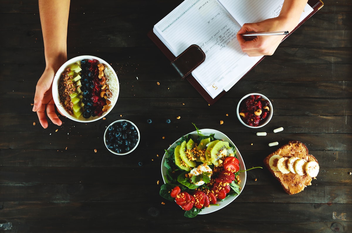 Professional nutrition consultation session